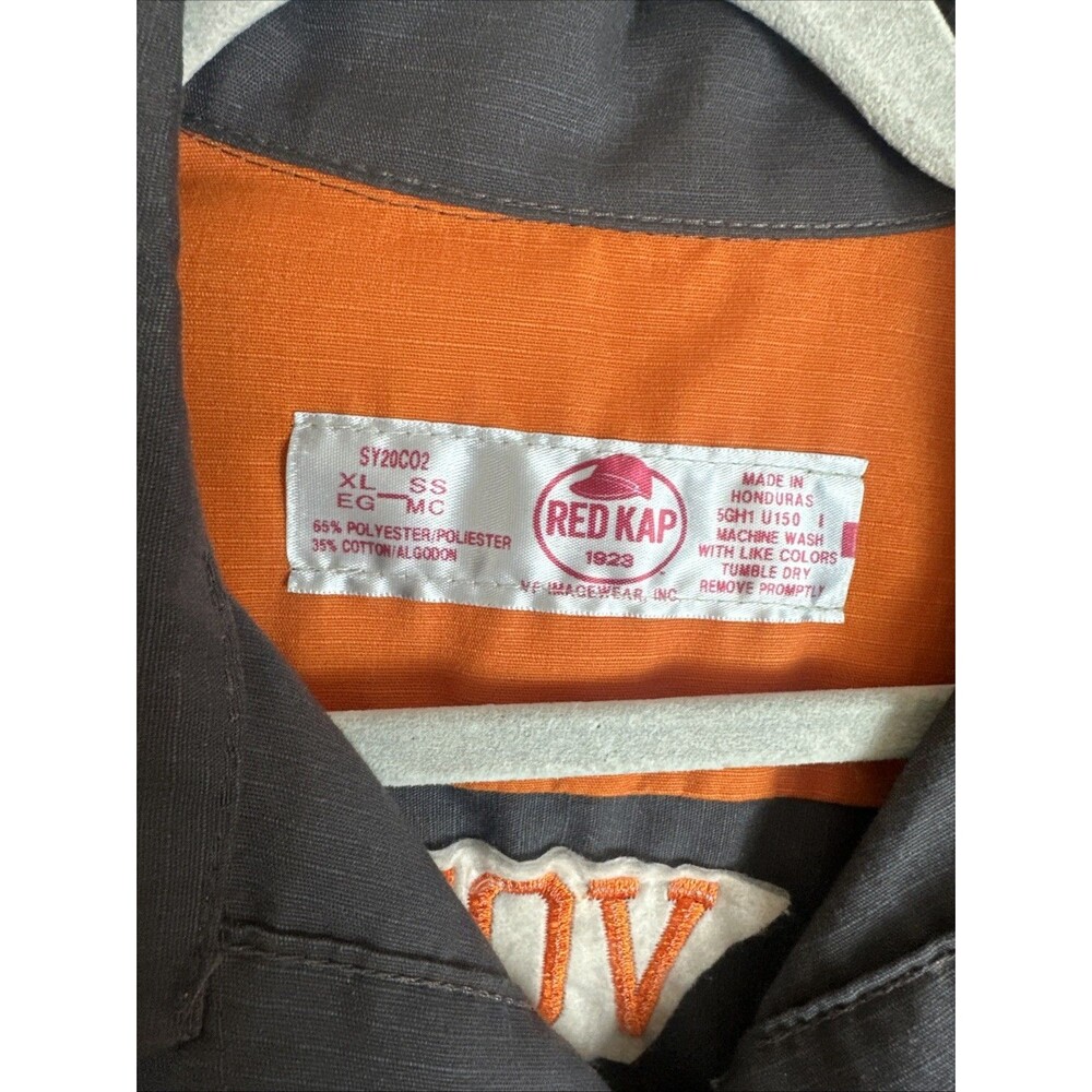 Vintage UT Tennessee Vols Pinstripe Garage Shirt Embroidered Red Kap Men’s XL 🔥 - Picture 6 of 7